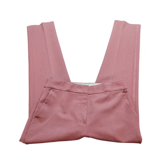 Max Mara Women's Slim Fit Mauve Trousers Quiet Luxury Business Court Core sz 8 - Picture 5 of 16